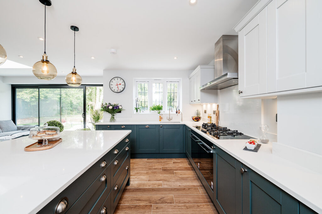 Classic painted kitchen, Hook Heath